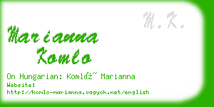 marianna komlo business card